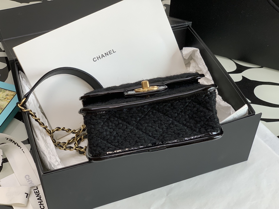 Ch@nel Flap Bag-17*20.5*6CM