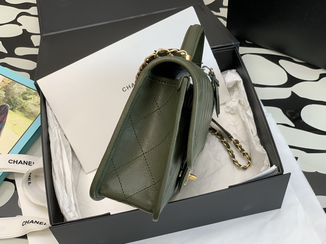 Ch@nel Flap Bag-25*21*7CM