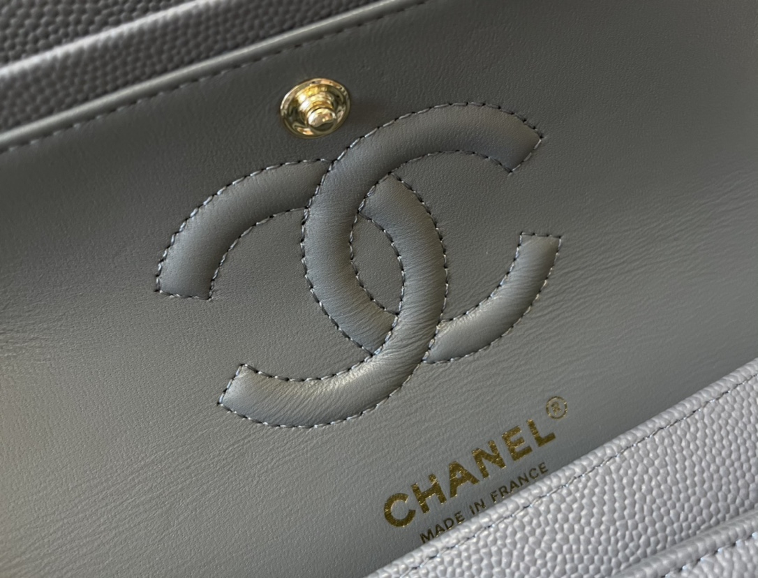 Ch@nel Flap Bag-Caviar-23CM