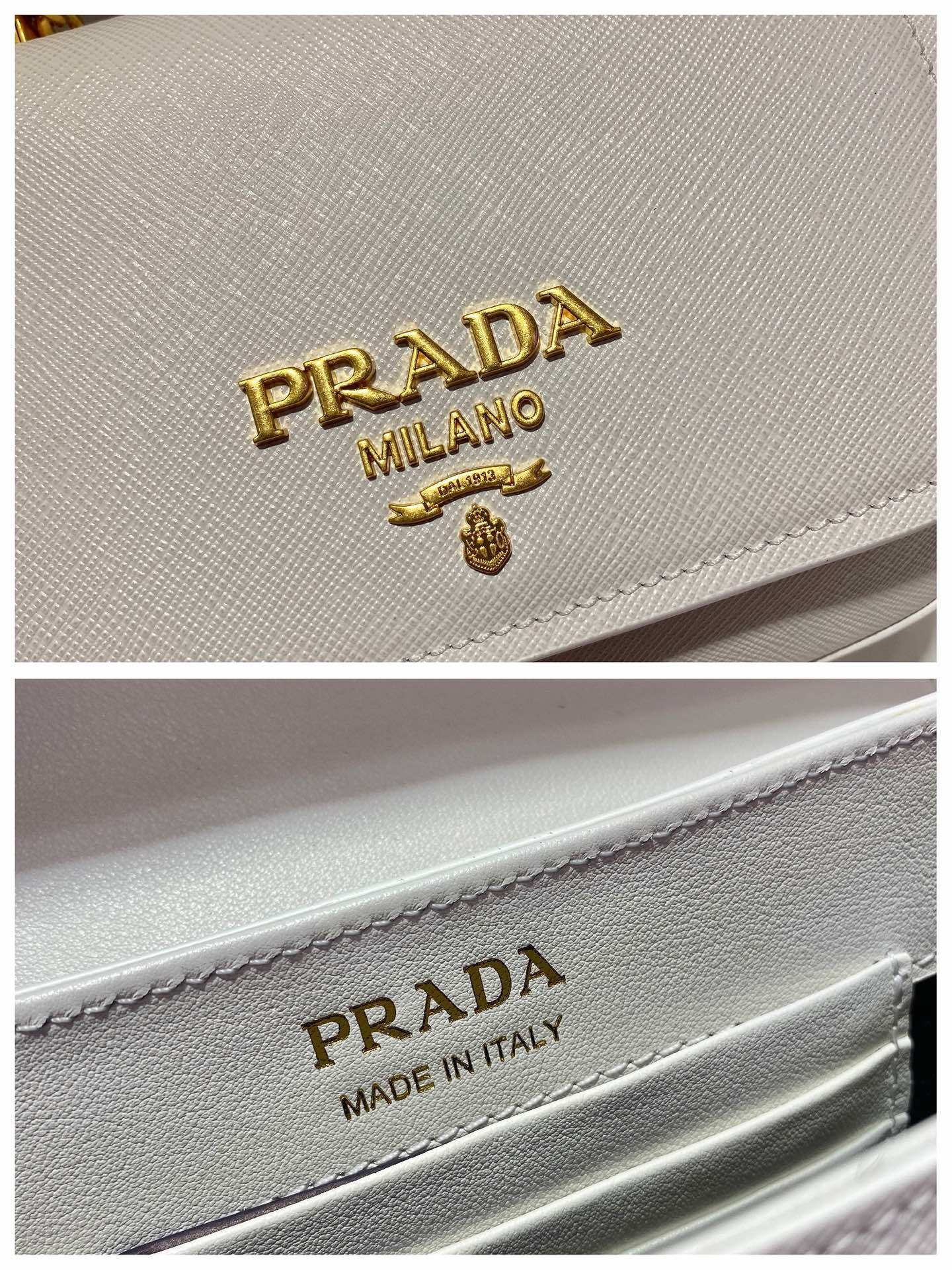 Pra*a saffiano chain bag1bd275-22*14*7cm