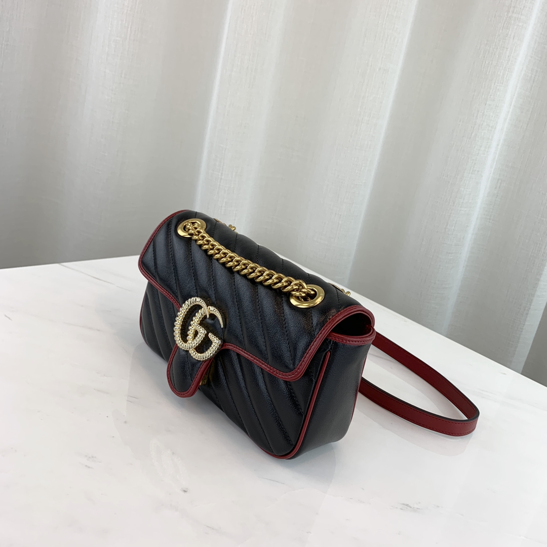 G*u*i marmont bag-14*23*6cm