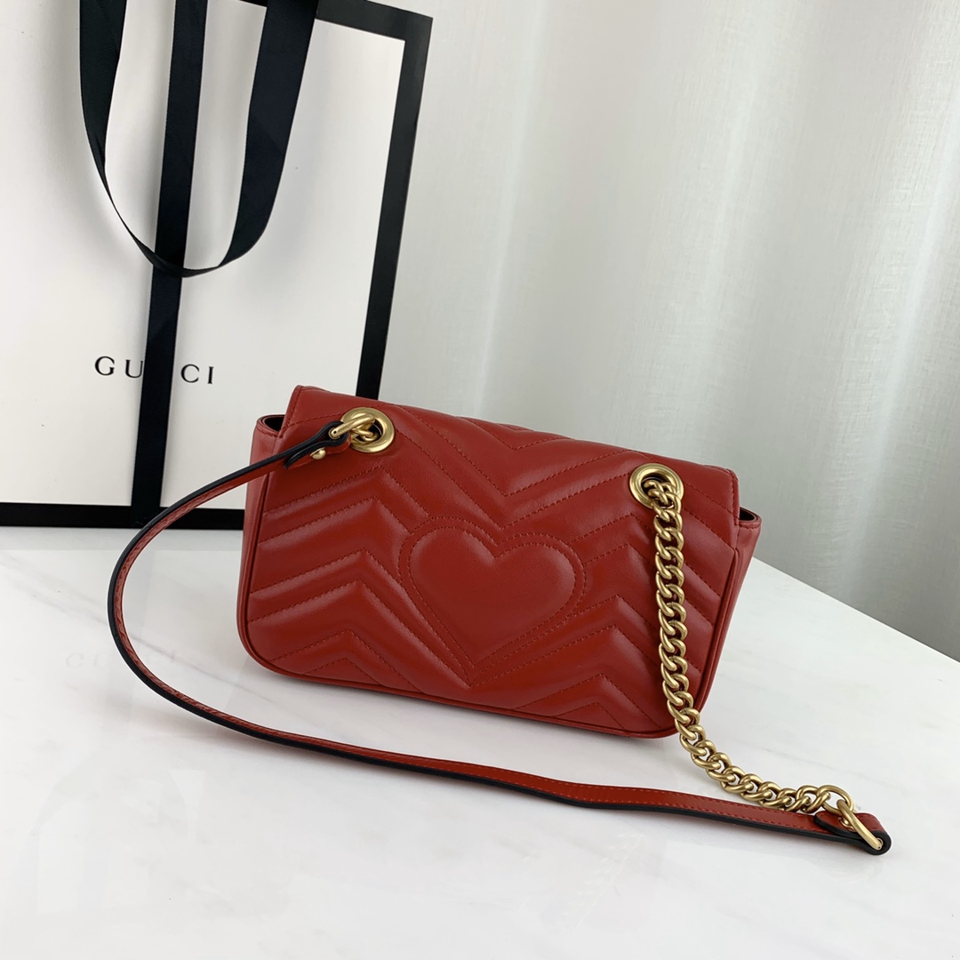 G*u*i marmont bag-14*23*6cm