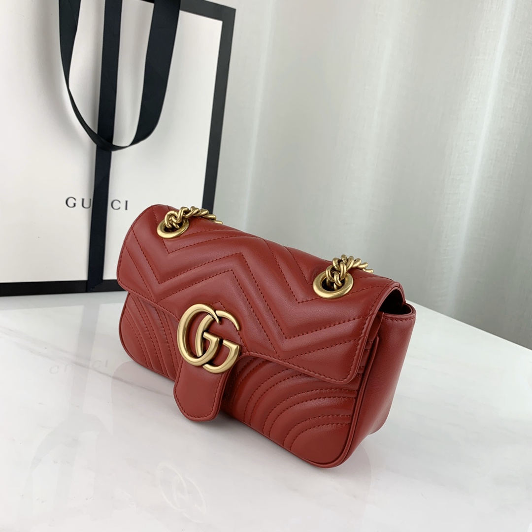 G*u*i marmont bag-14*23*6cm
