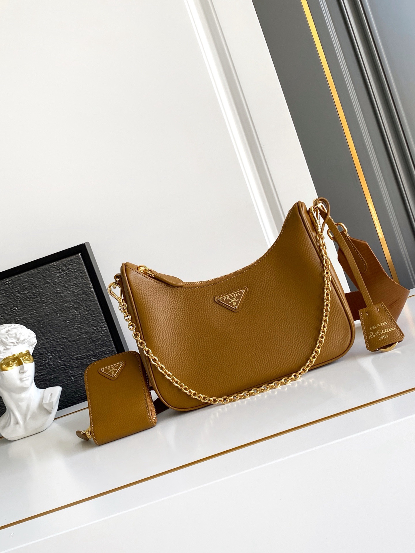 Pra*a Nylon Hobo Bag-BH204 -23*17*6.5CM