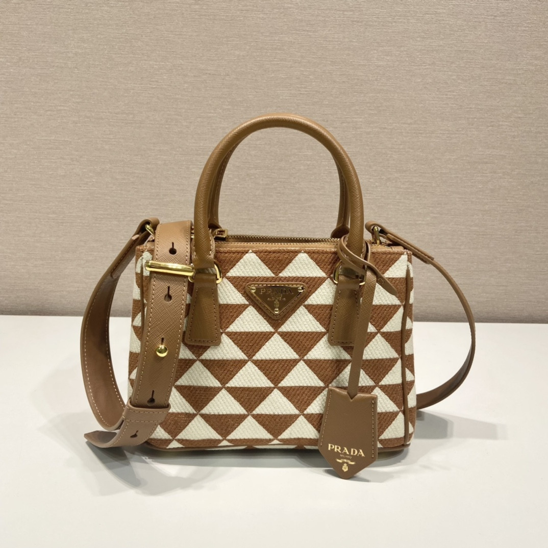 Pra*a borsa galleria mini in saffiano 1ba906-20*15*9.5cm