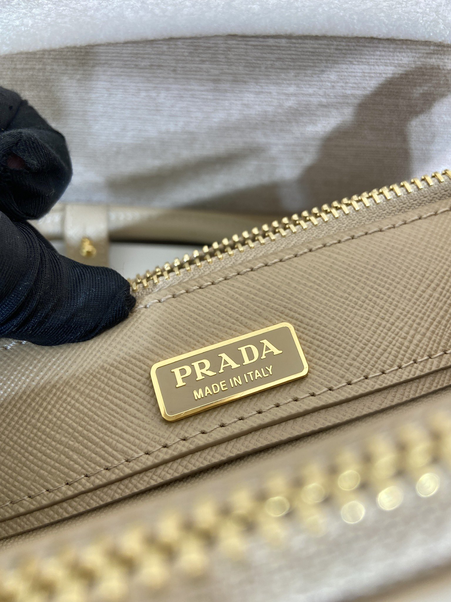 Pra*a cameo galleria saffiano leather mini-bag-1ba916-21*12.5*8.5cm