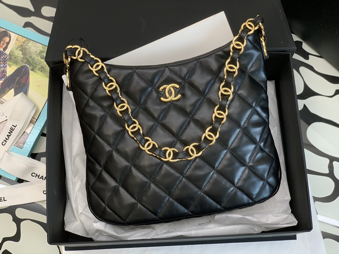 Ch@nel Hobo Handbags-26*30*7CM