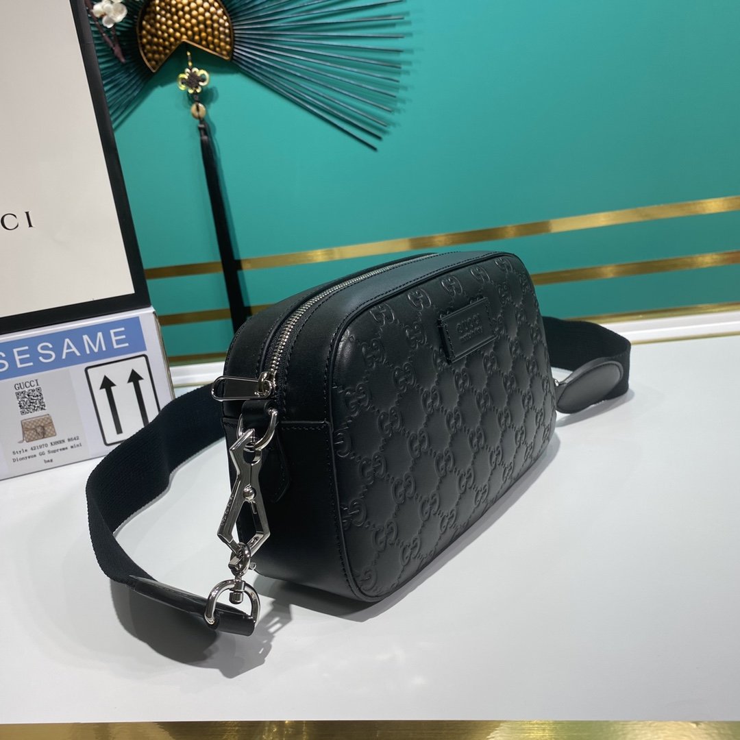 G*u*i gg embossed crossbody bag-24*14*7cm