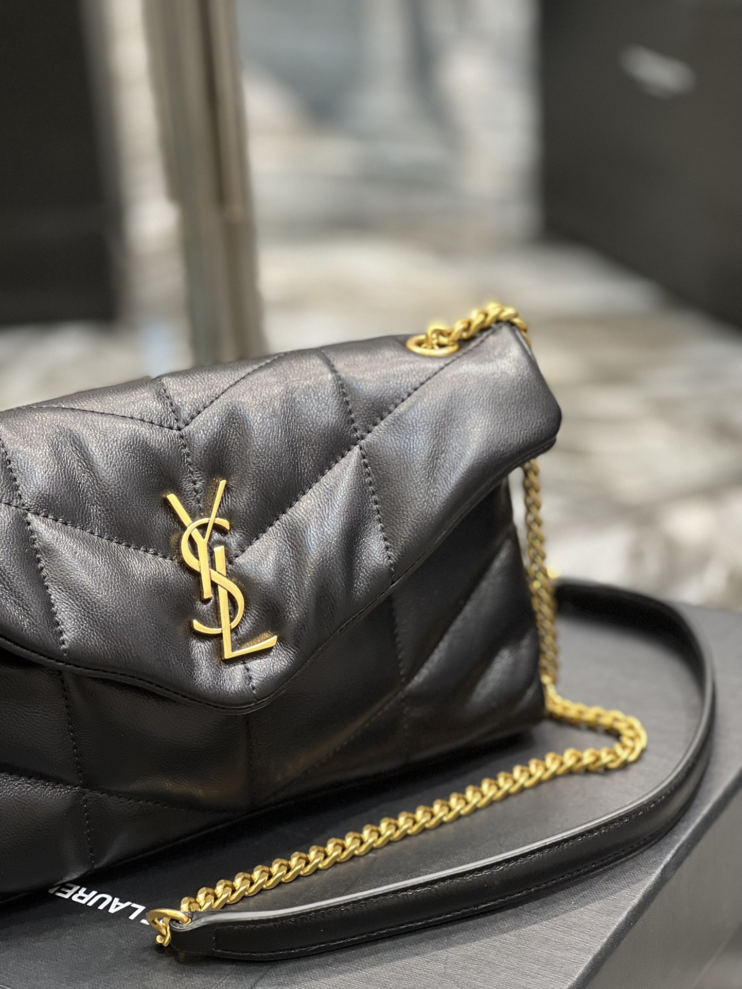 Y*L loulou puffer-lambskin leather