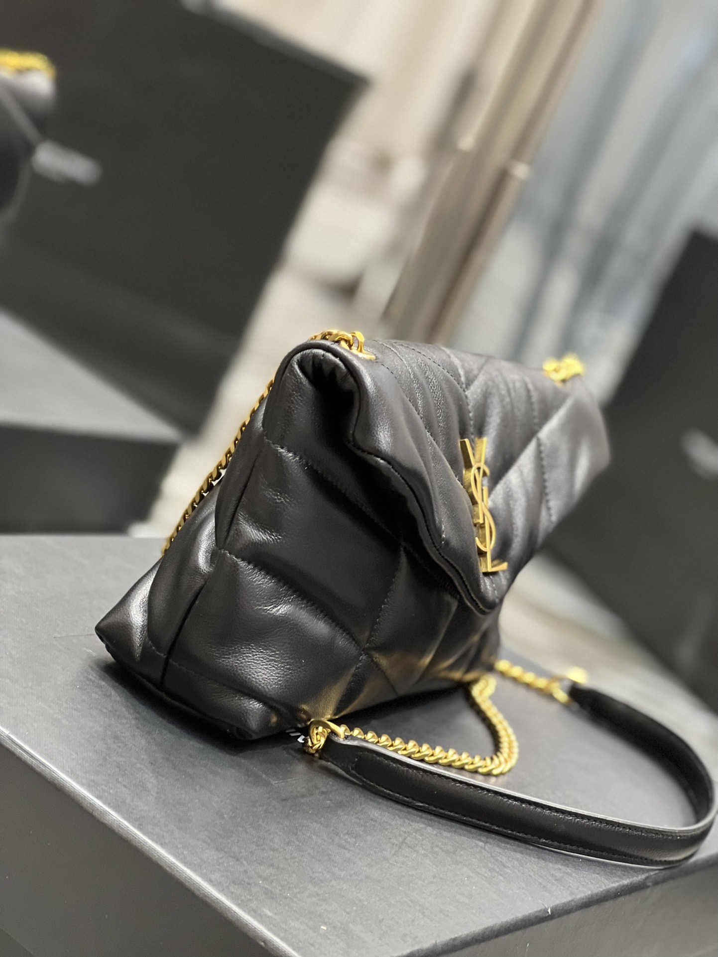 Y*L loulou puffer-lambskin leather