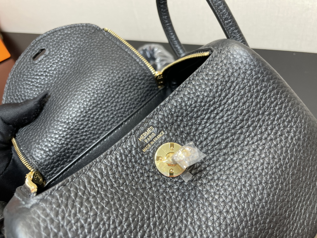 H**mes lindy 19-togo leather-19cm