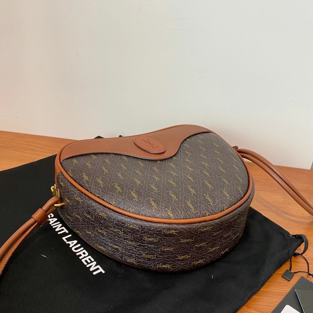 Y*L mongramme coeur bag -20*17*6cm