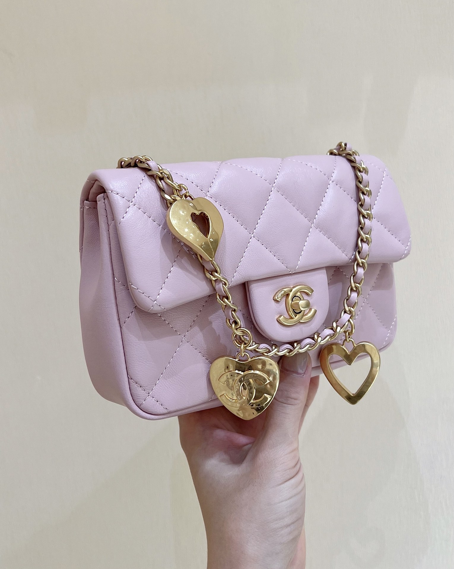 Ch@nel Flap Bag-12*19*7CM