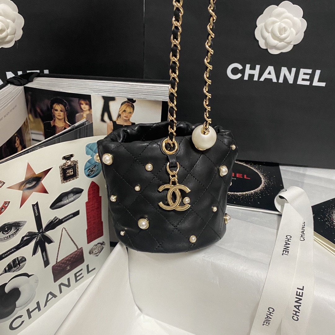 Ch@nel Cosmetic Bag-12×12×12CM