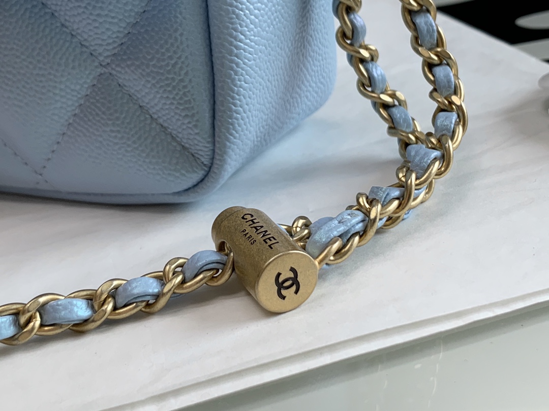 Ch@nel Flap Bag-13*19*6CM