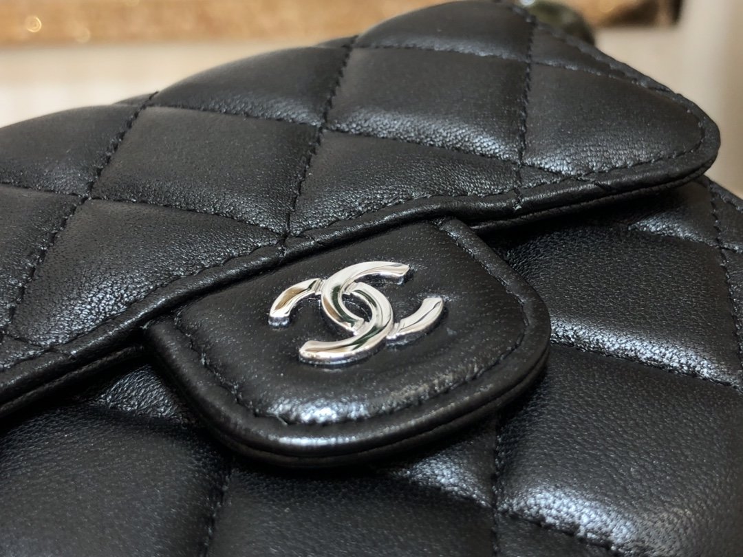 Ch@nel Wallet-Gold Harware-Lamskin-11*10CM