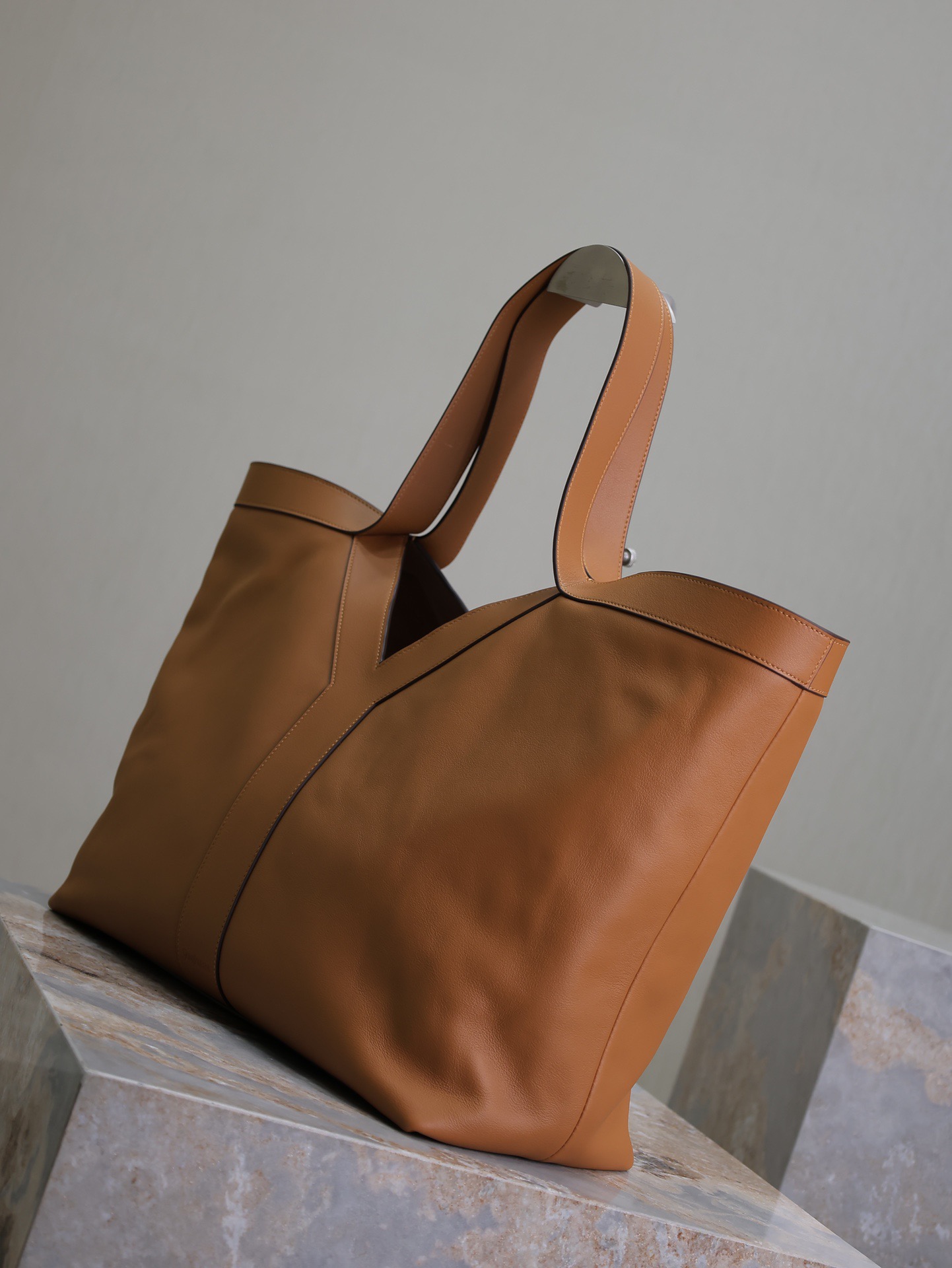 Sa1nt Lau*nt leather y tote 2024-38-50*33*16cm