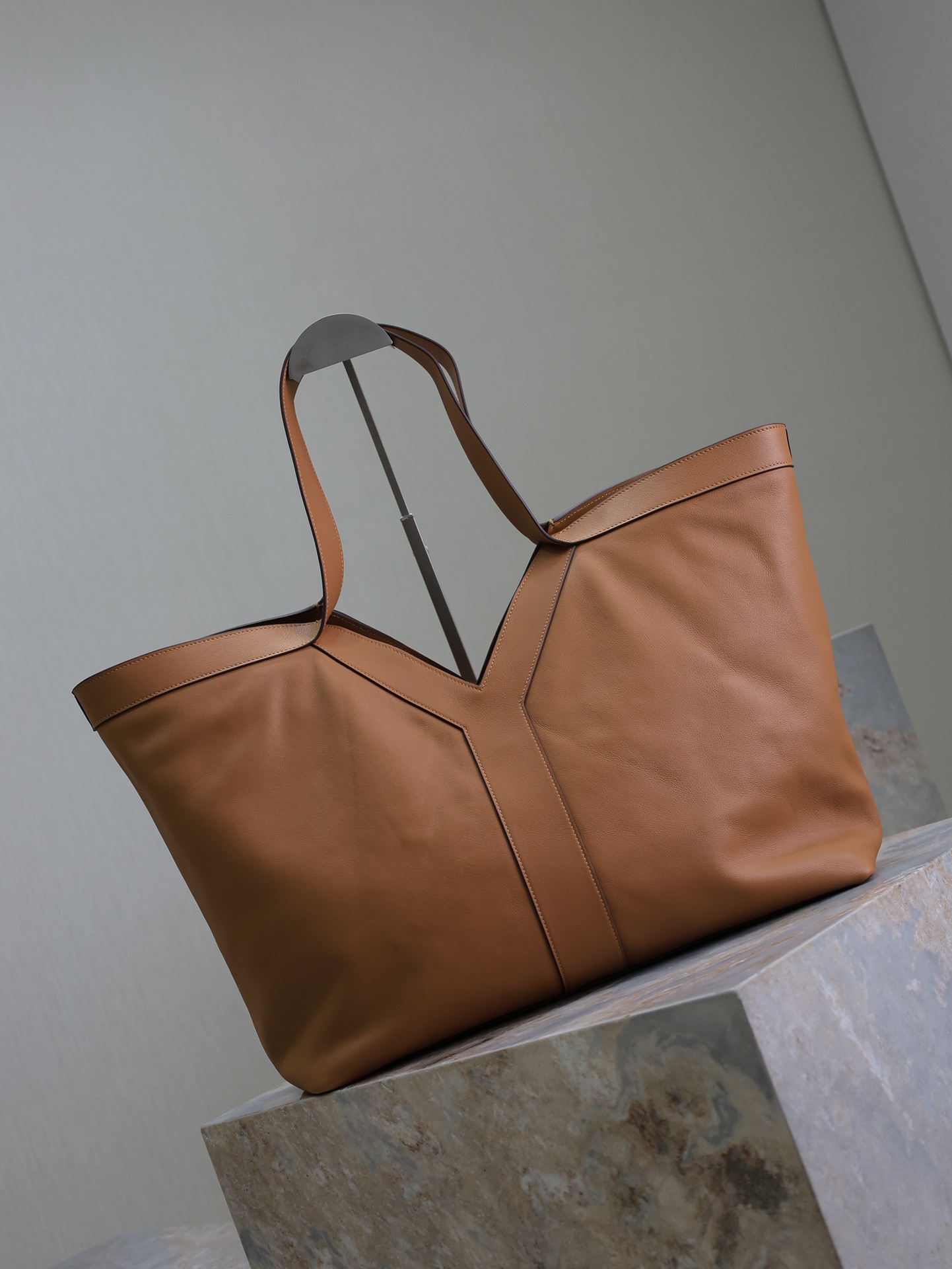 Sa1nt Lau*nt leather y tote 2024-38-50*33*16cm
