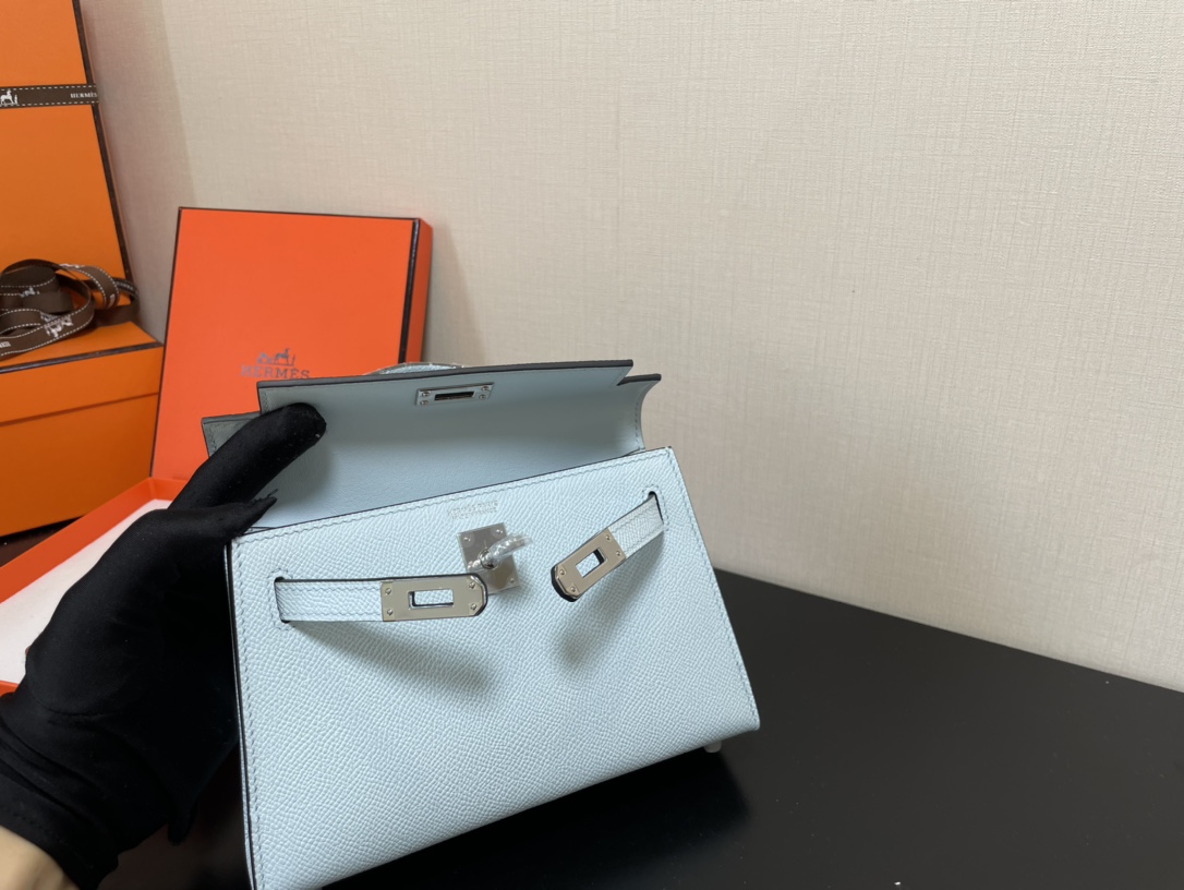 H**mes kelly-gold&silver hardware-19cm