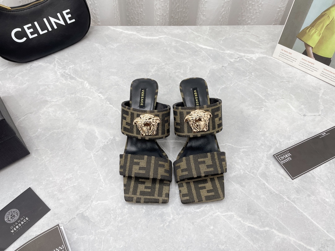 versace&F**di 2022ss sandals-6cm(eu35-41)