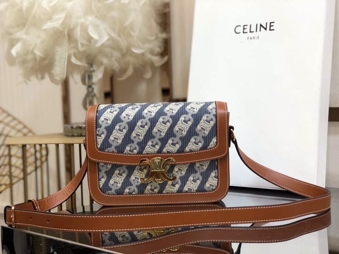 Celin Tambour Box Bag-22*16.5*7CM
