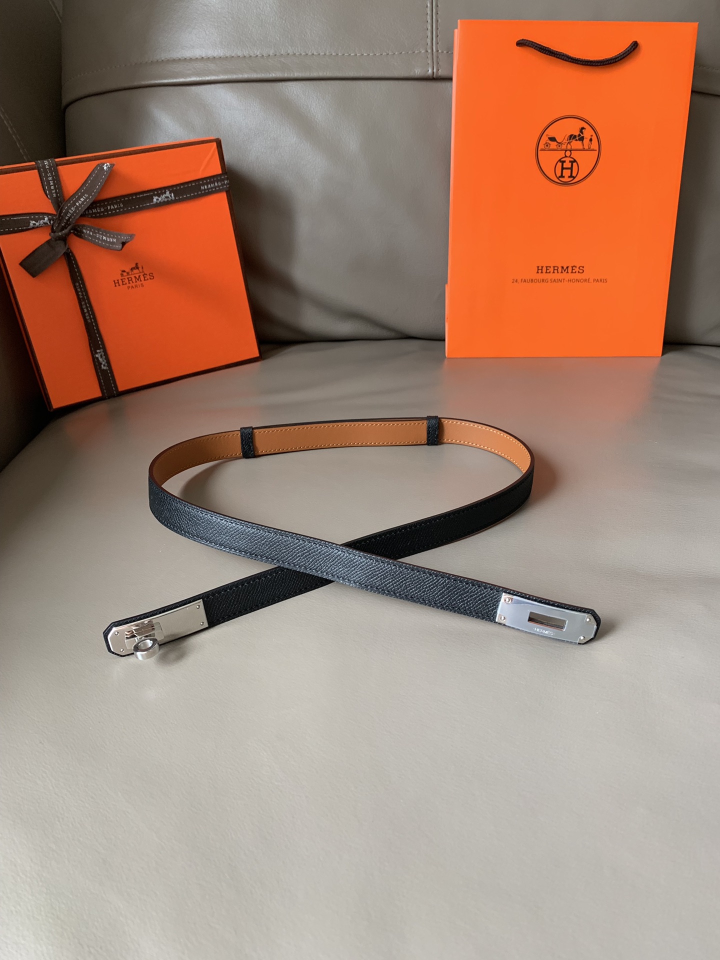H**mes belt-1.8cm
