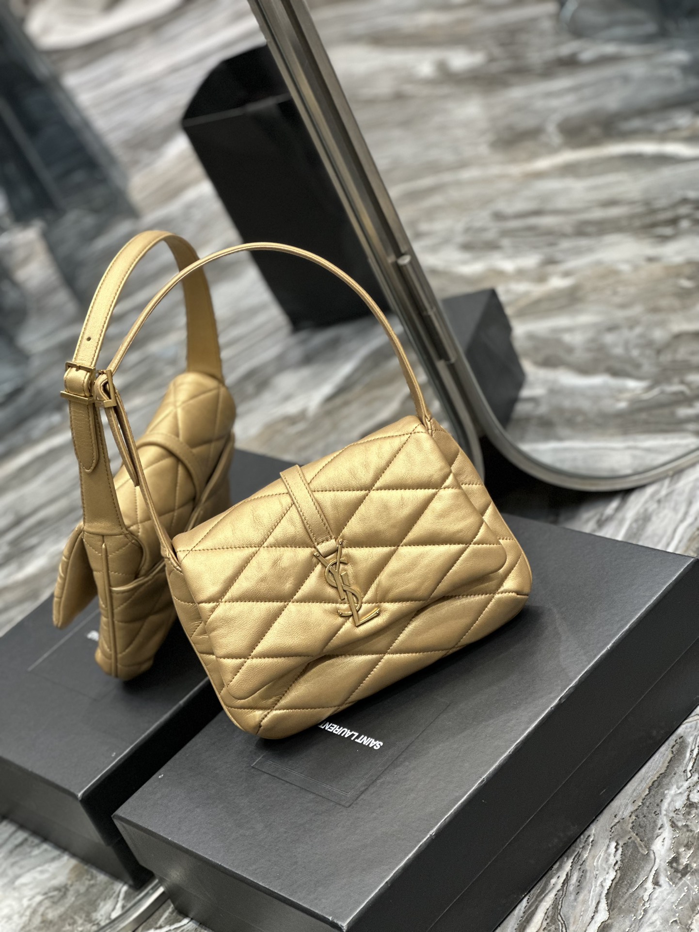 Y*L le5a7 vintage bag-24×18×5.5cm