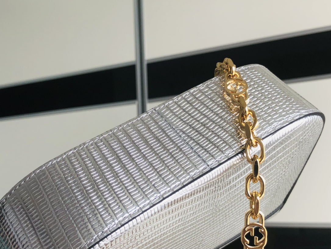 G*u*i 1955 horsebit shoulder bag-20.6*14.4*5.1cm