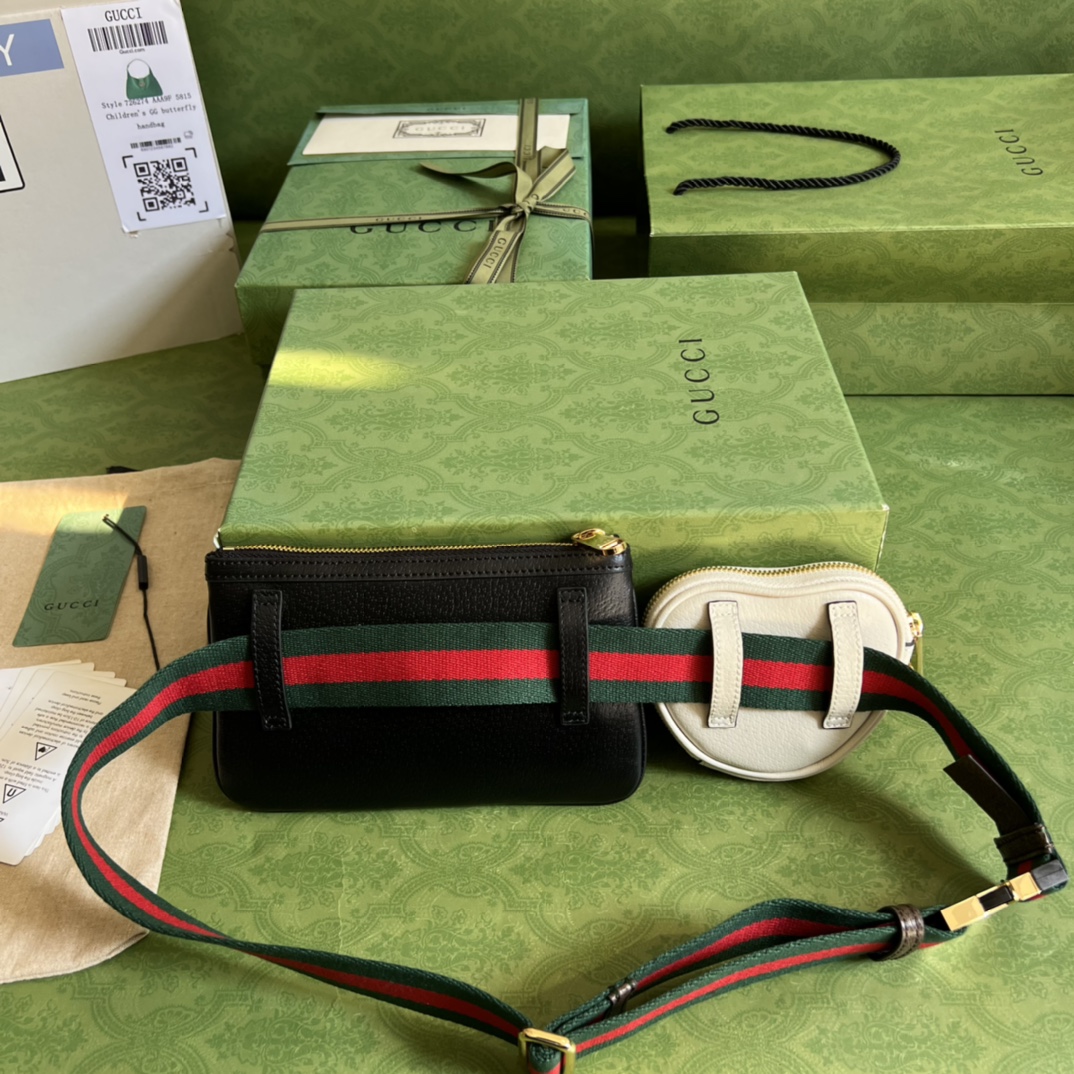 G*u*i waist bag-12*11*2&20*13cm