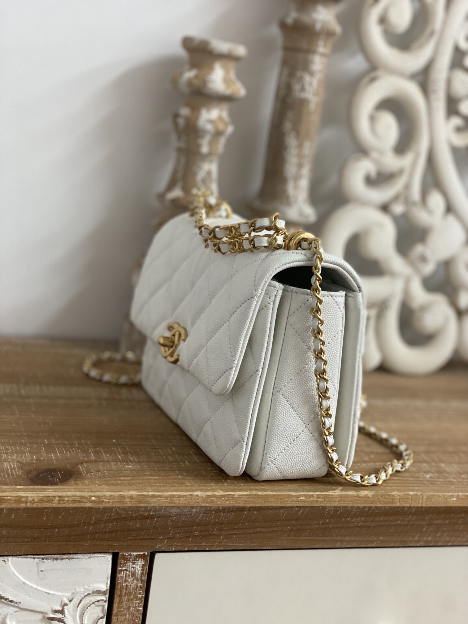 Ch@nel Flap Bag-13*20*9.5CM