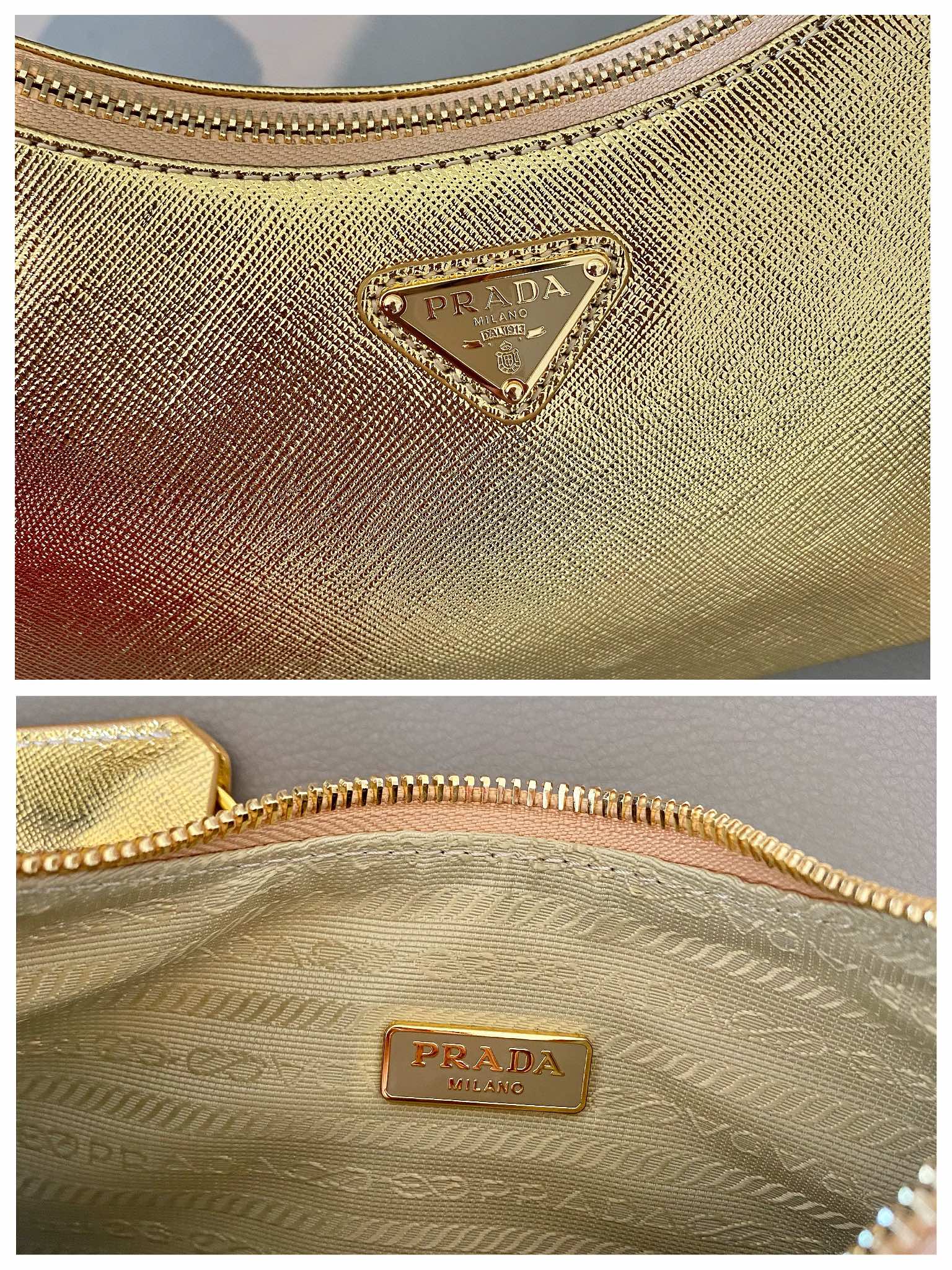 Pra*a nylon 1bc204b hobo bag-23*17*6.5cm