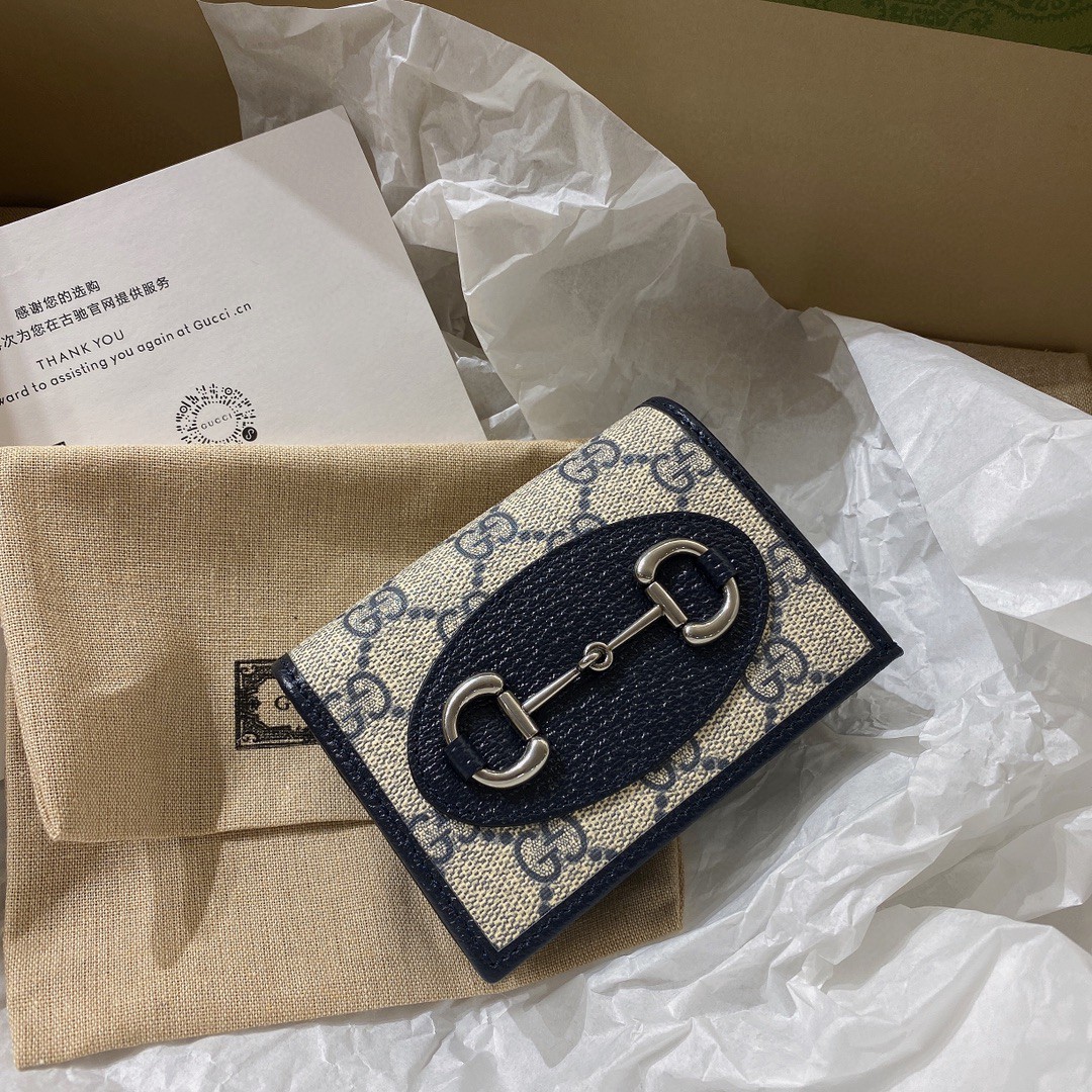 G*u*i 1955 horsebit wallet-11x 8.5 x 3cm