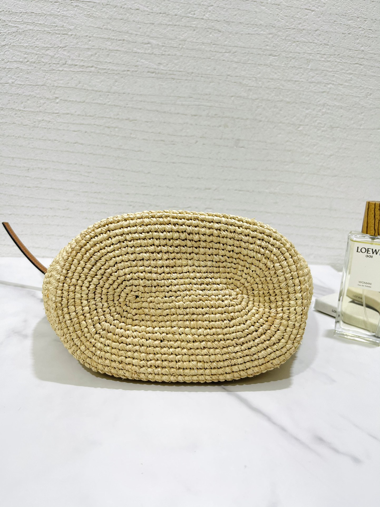 L0ew* pochette raffia bag-11*15.5*17.5cm