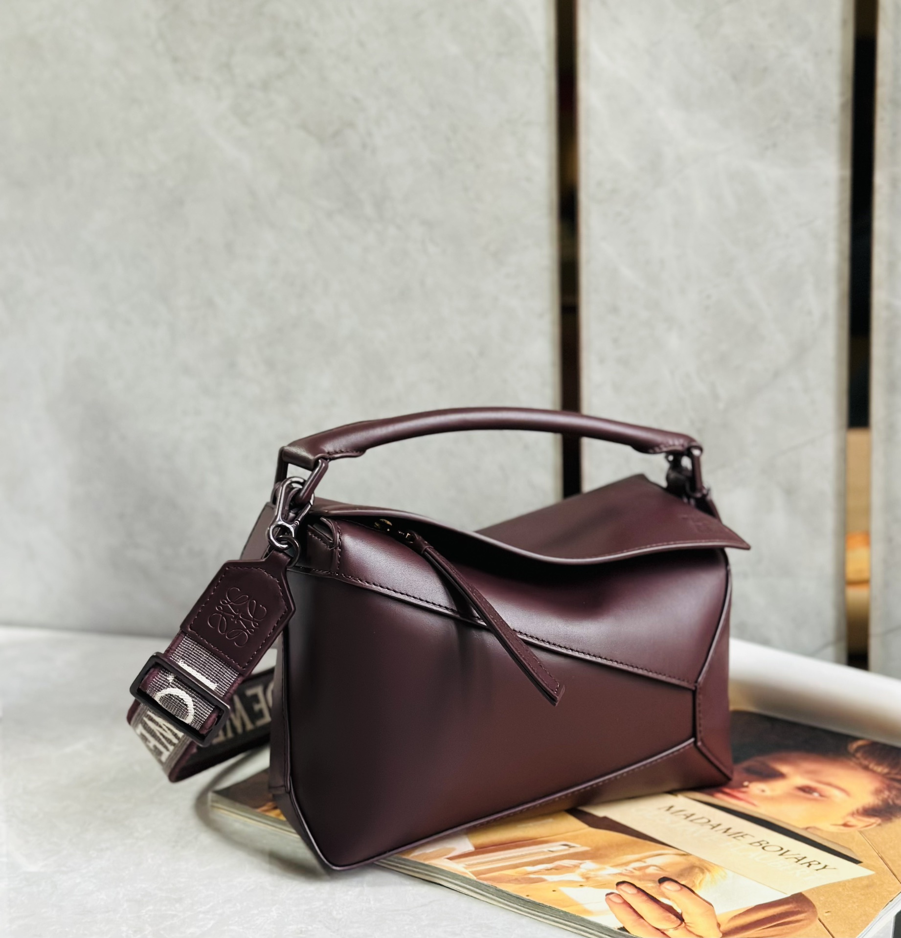 L0ew* puzzle small bag-24*10*14cm