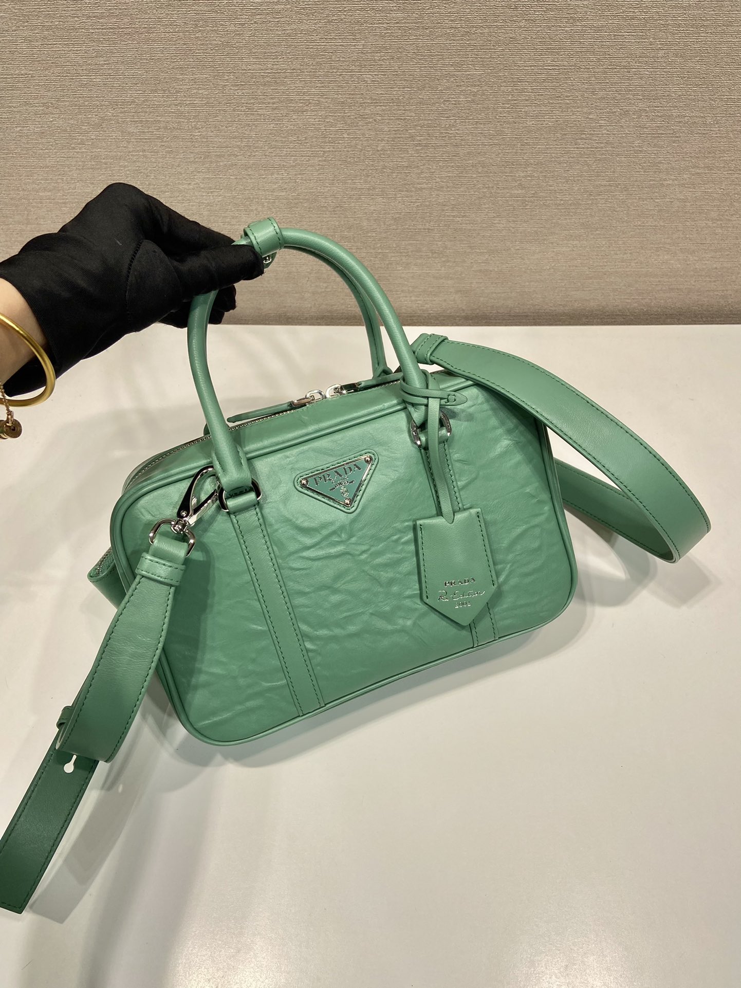 Pra*a 1bb092 boston tote-24*15.5*7cm