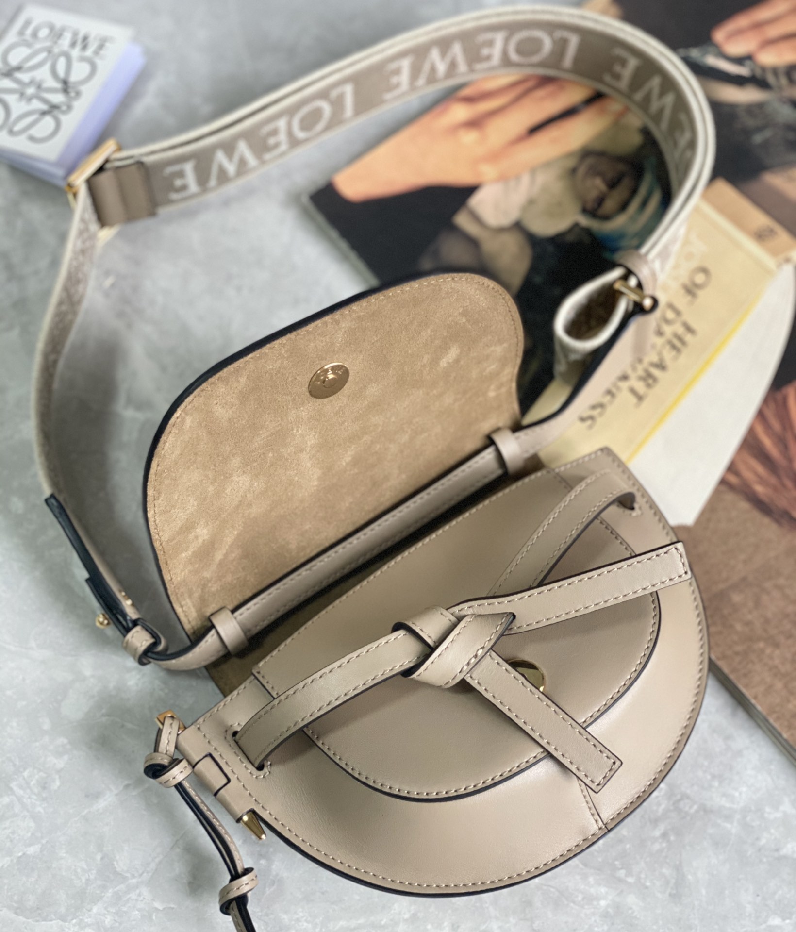 L0ew* mini gate dual bag-21*12.5*9cm