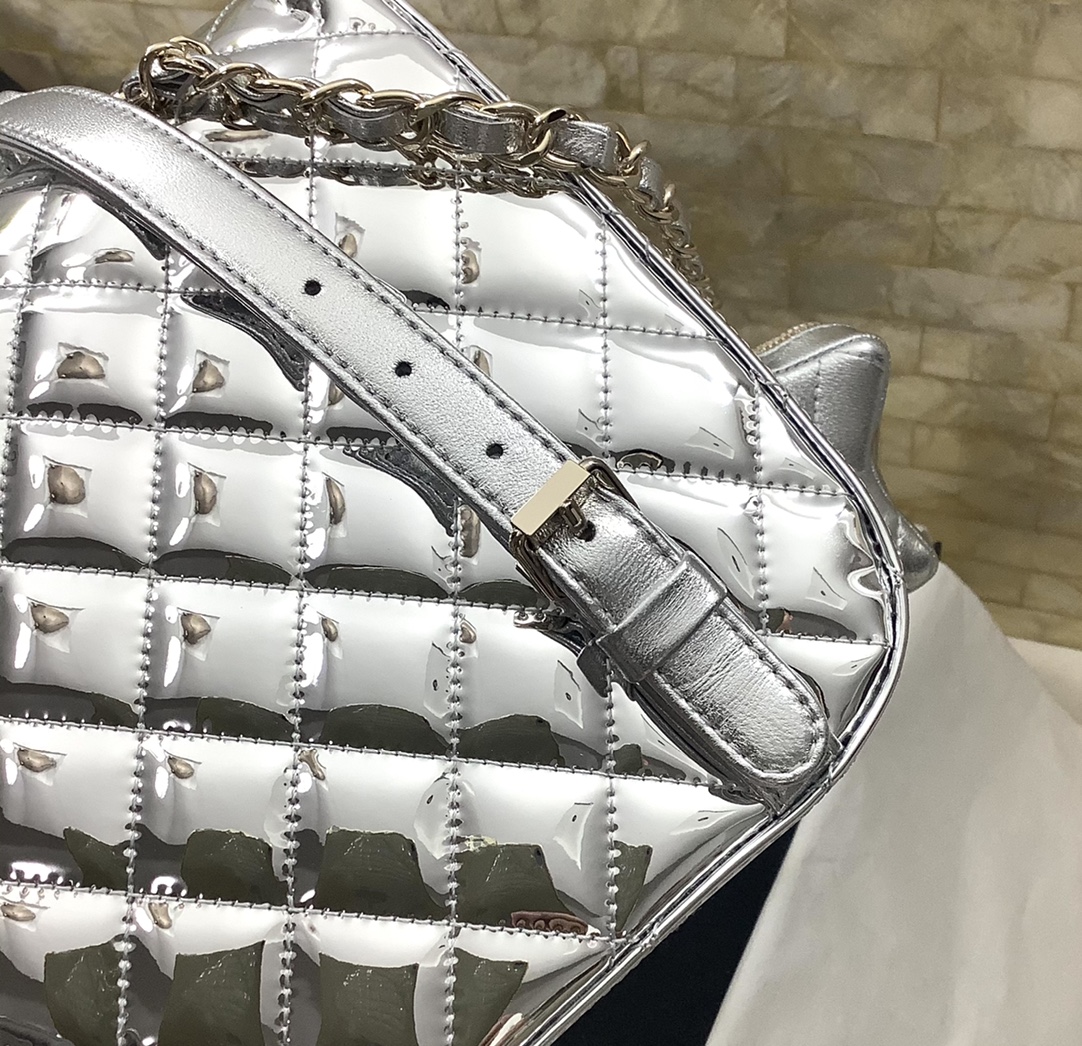 Ch@nel 2024SS Backpack & Star Coin Purse-18.5*23.5*8.5CM