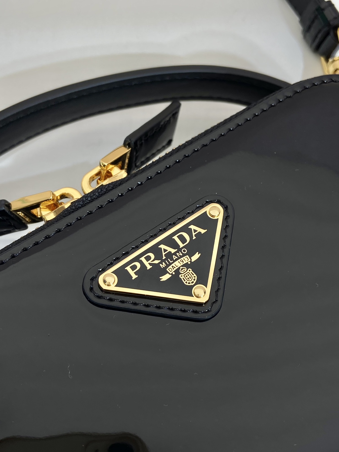 Pra*a patent 1bh206 bag-17.5*10.5*4.5cm