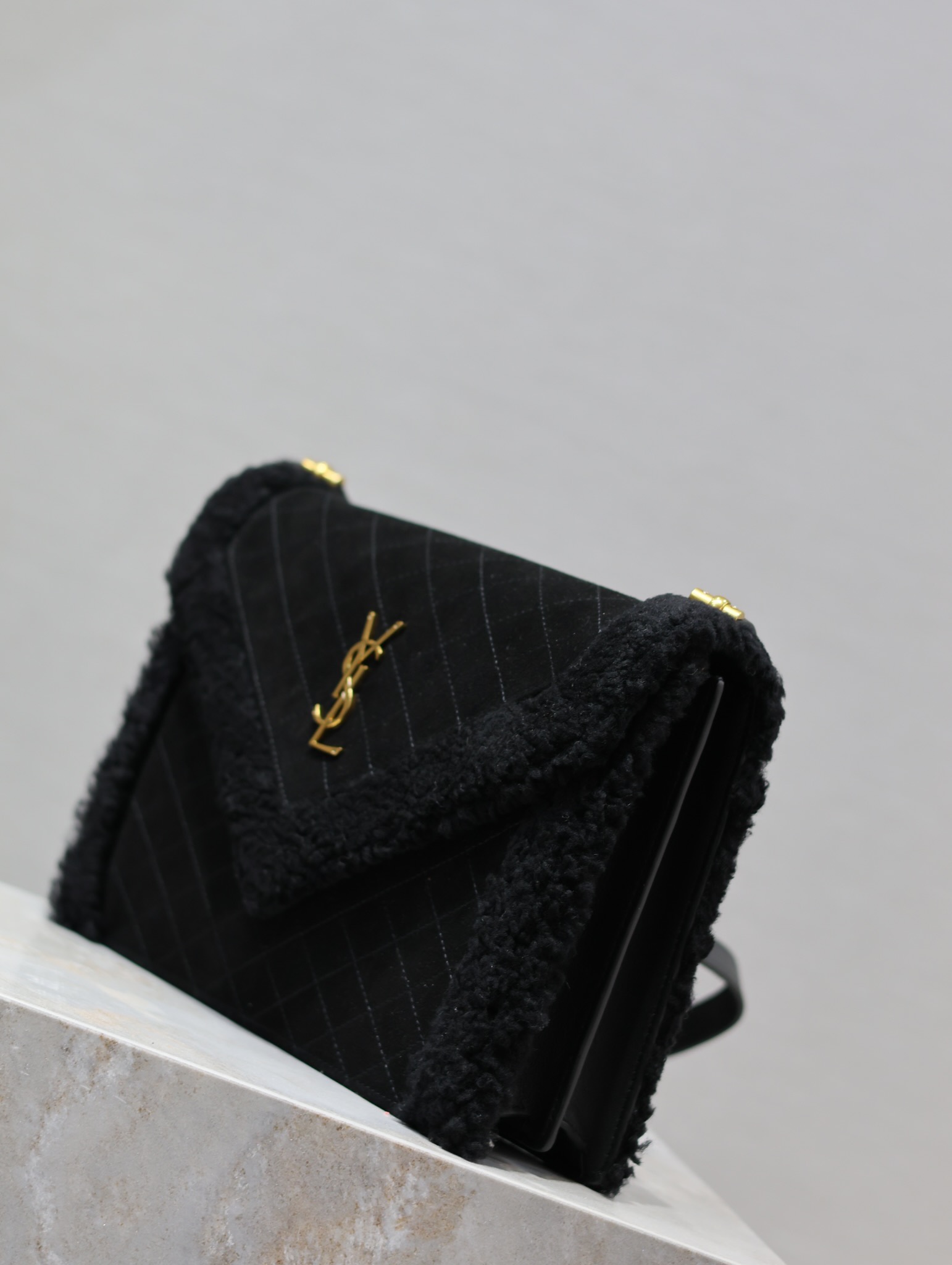 Y*L quilted grain envelope bag-26×18×5cm