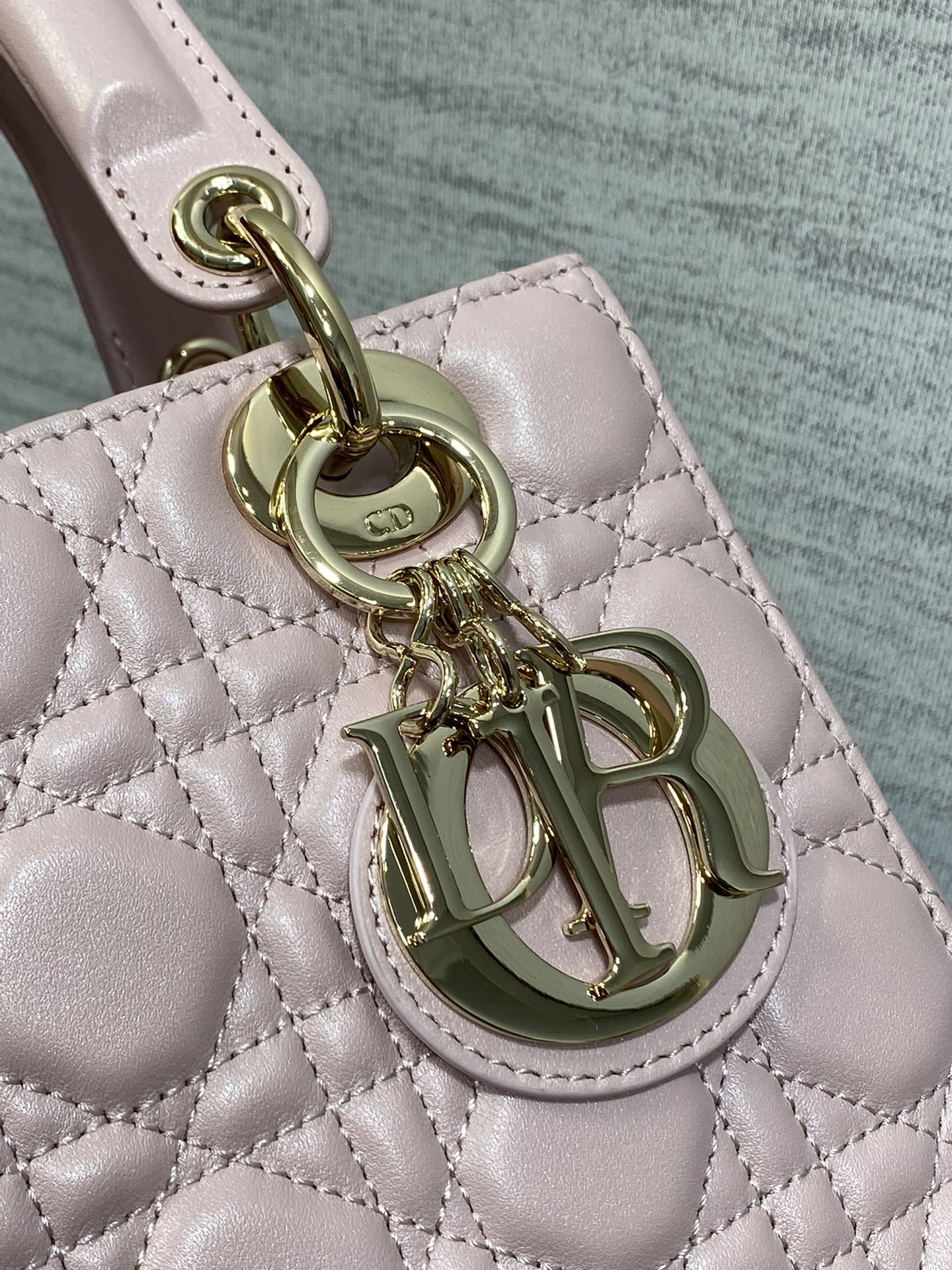 lady D*or bag-gold hardware-20*16.5*8cm