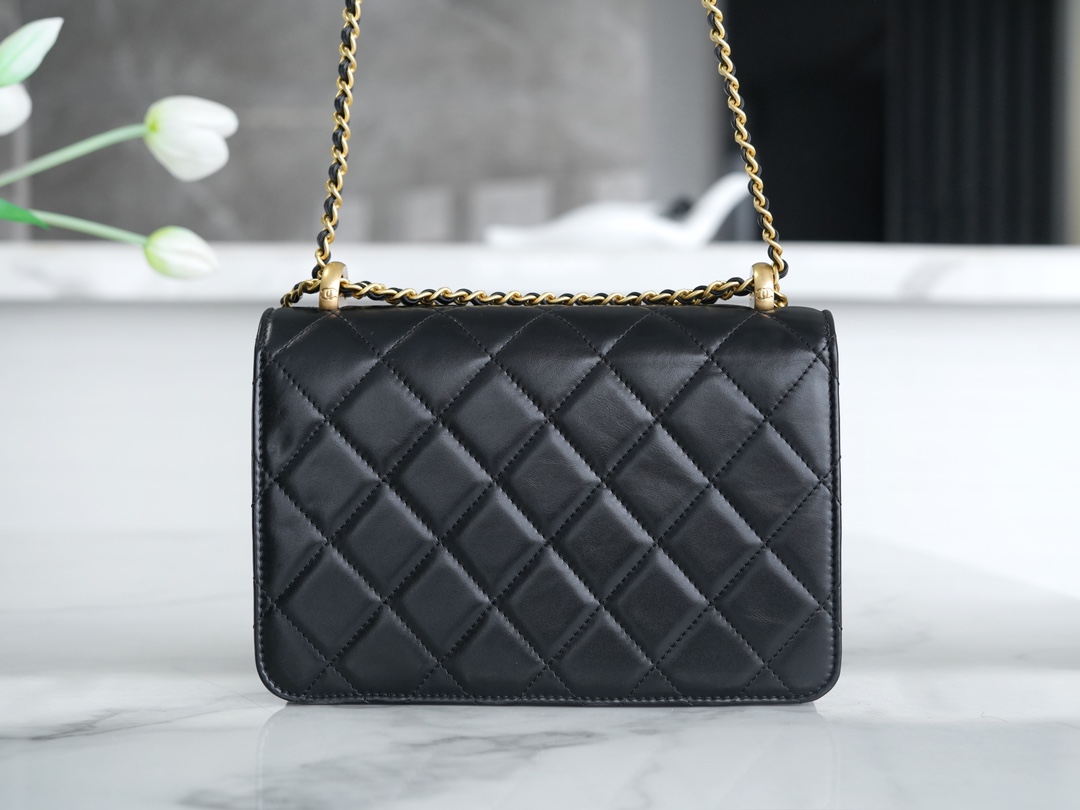 Ch@nel Flap Bag-14.5*22*8CM