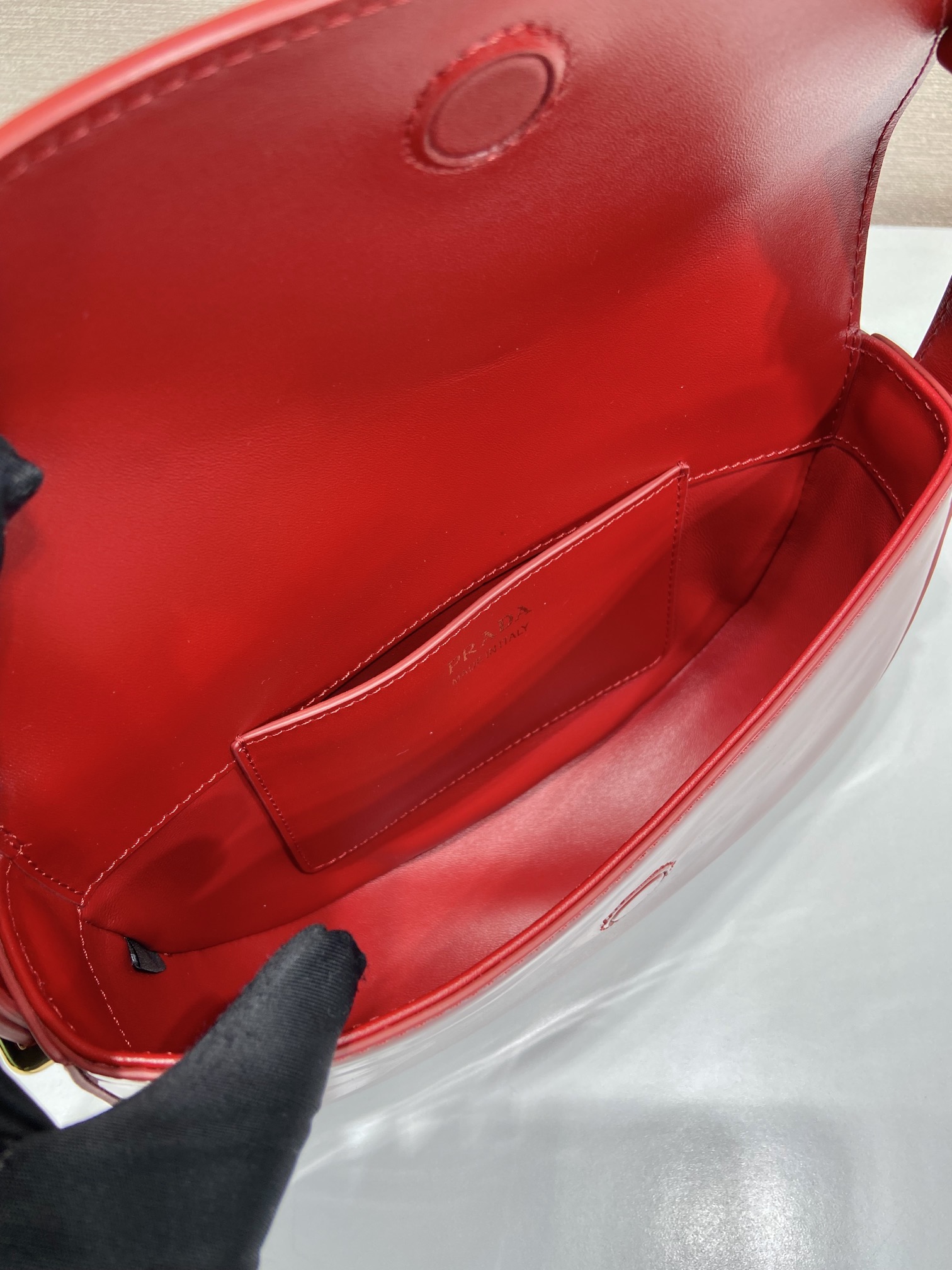 Pra*a 1ba349 saddle bag-21*17*6cm