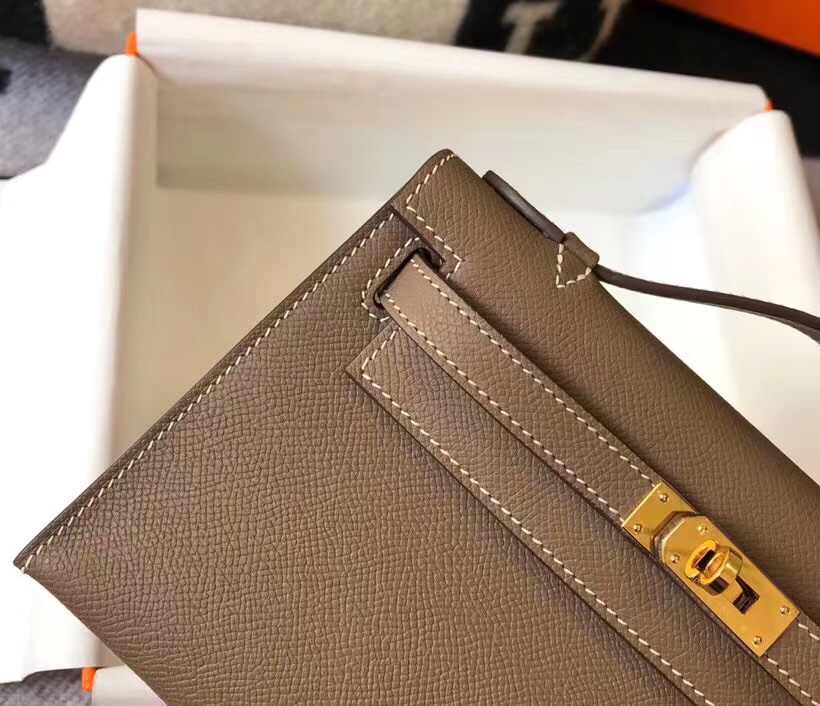 H**mes mini kelly pochette-epsom leather-22cm