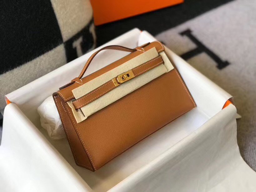 H**mes mini kelly pochette-epsom leather-22cm