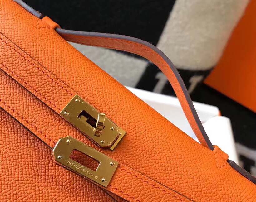 H**mes mini kelly pochette-epsom leather-22cm