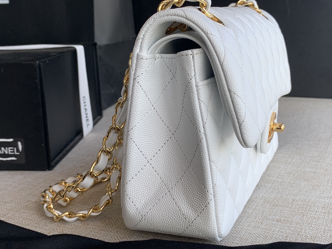 Ch@nel Flap Bag-Caviar-23CM