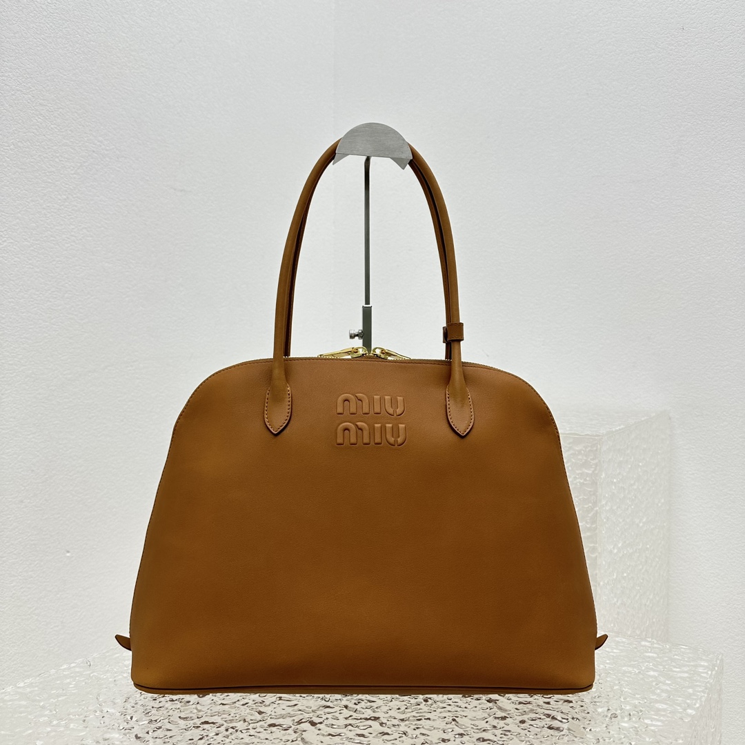 M*um*u casual style plain leather elegant style bridal logo-39*17*28cm