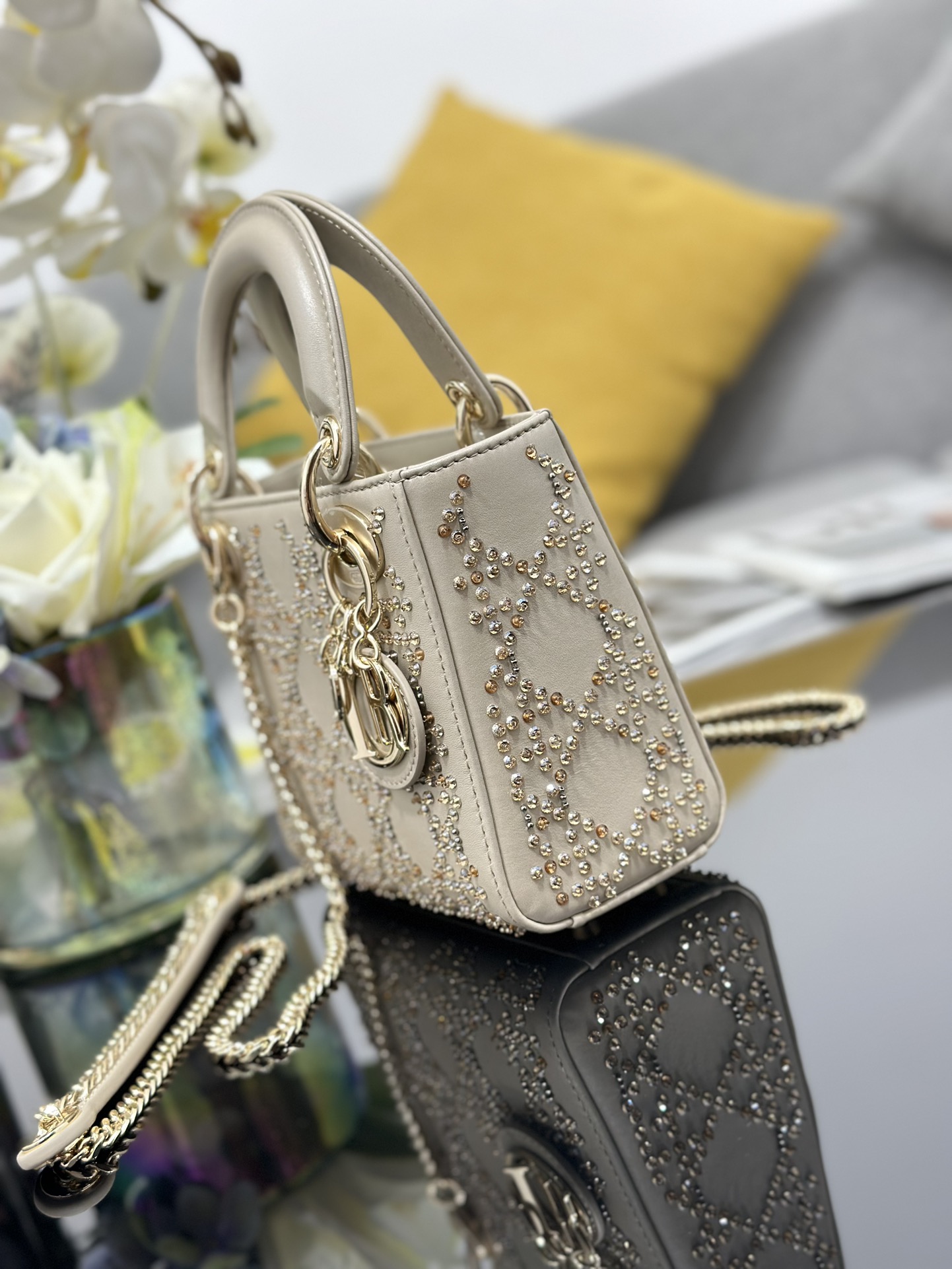 lady D*or handle bag-17cm