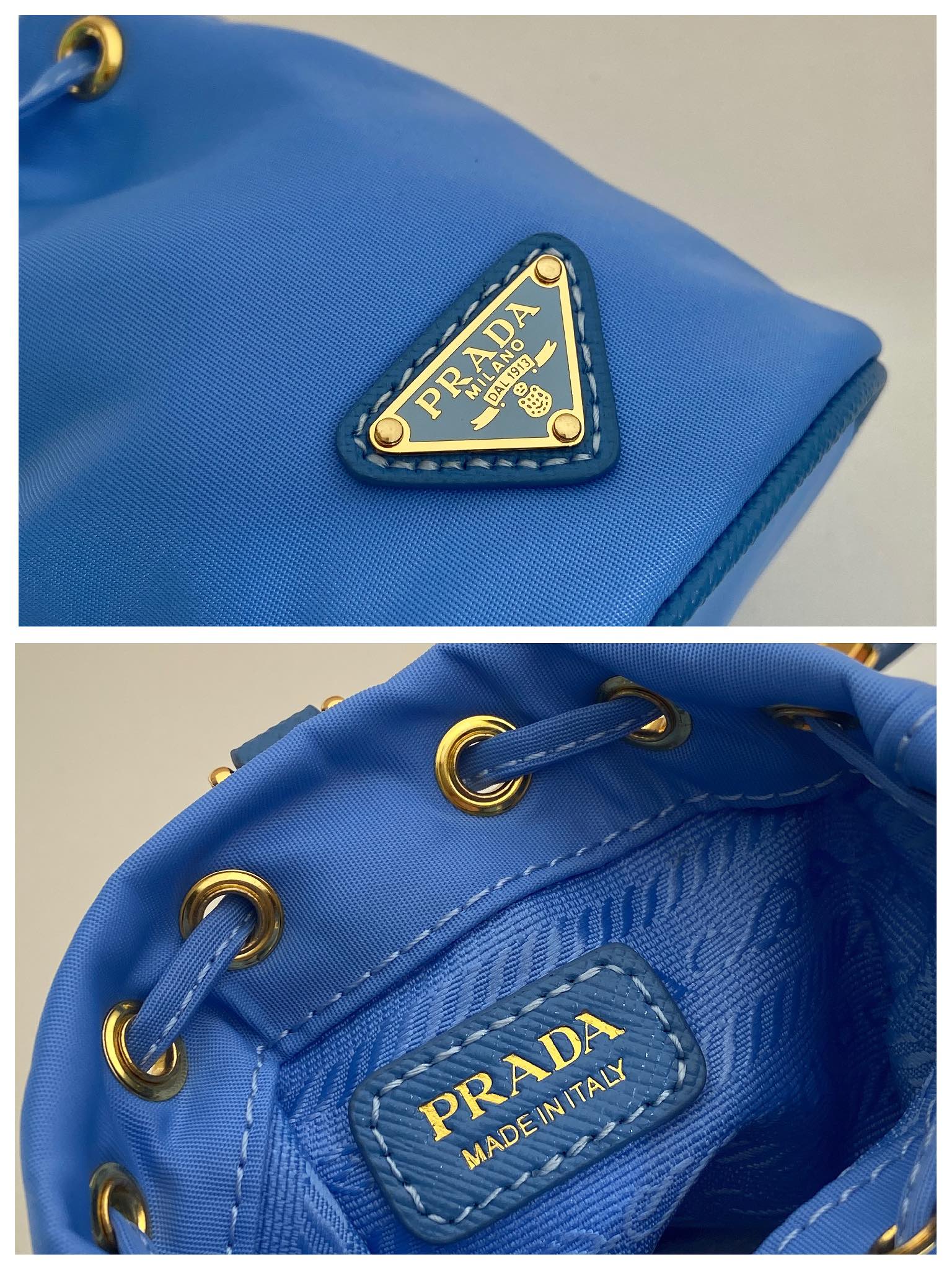 Pra*a 1tt202 re-nylon mini bag-8.5*10.5cm