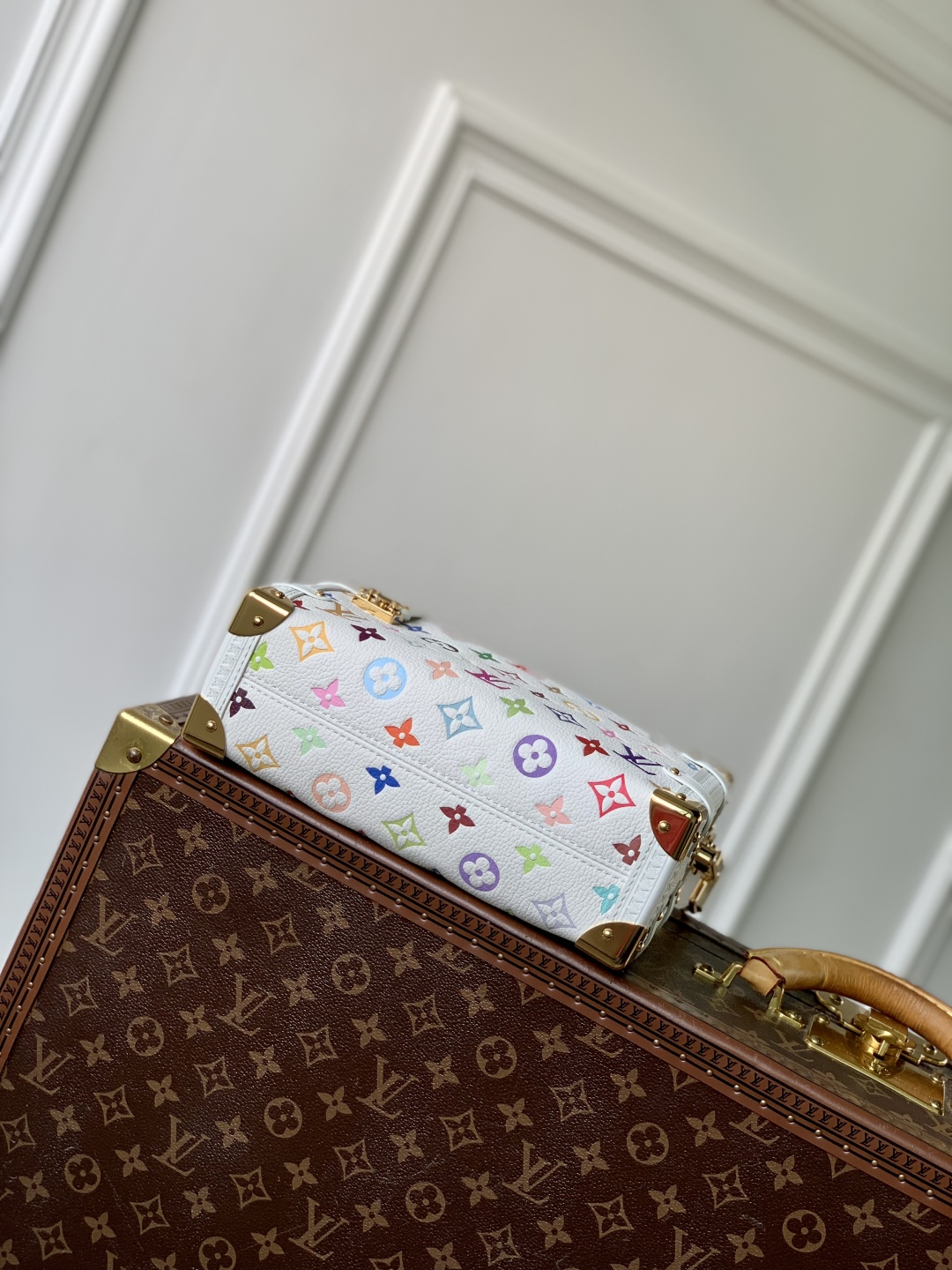 LV x TM Side Trunk MM H27 - Women - Handbags-M14046-16 x 8.5 x 23.5CM